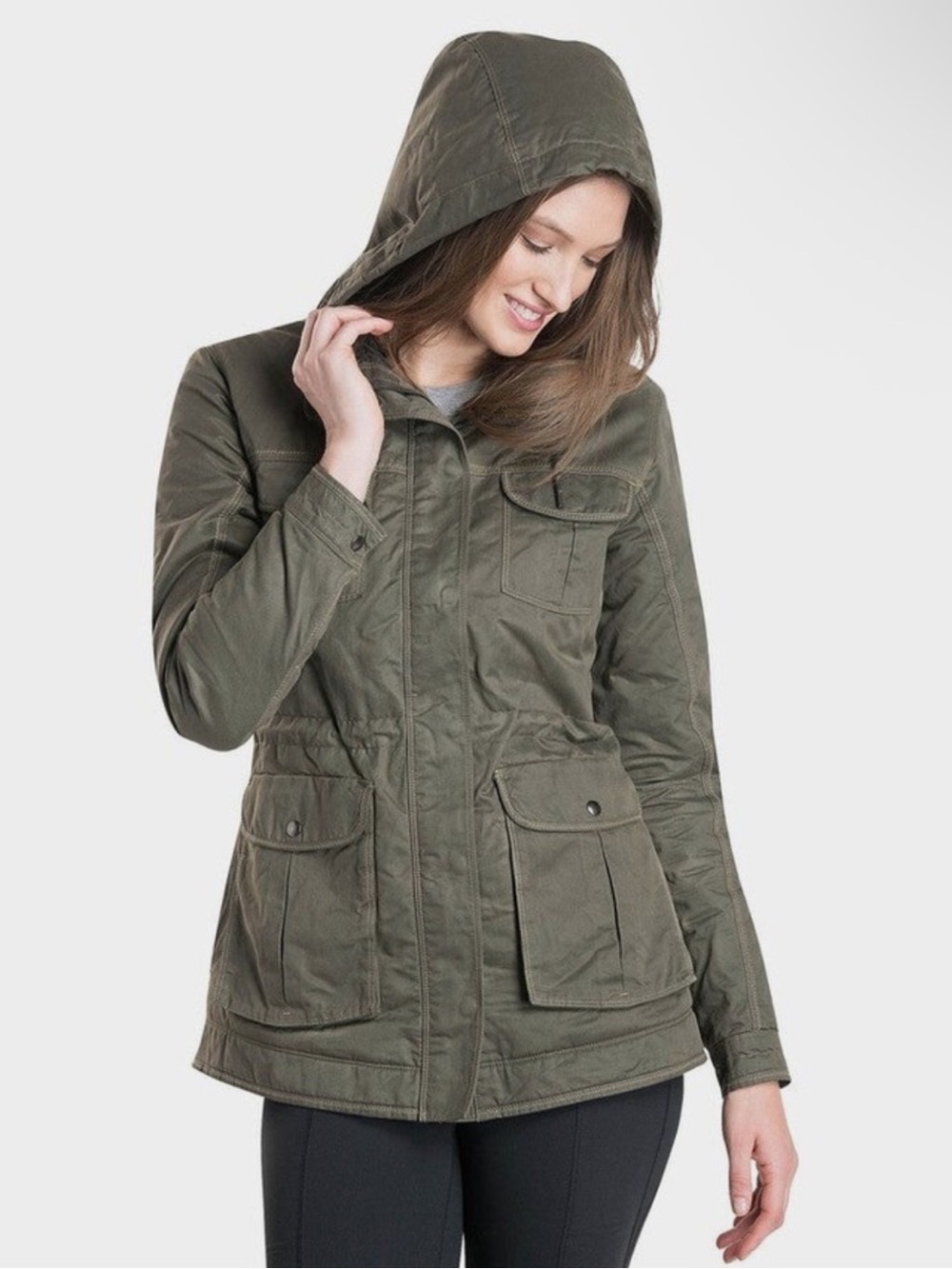 Kuhl Women’s Luna Hooded Utility Jacket - Olive